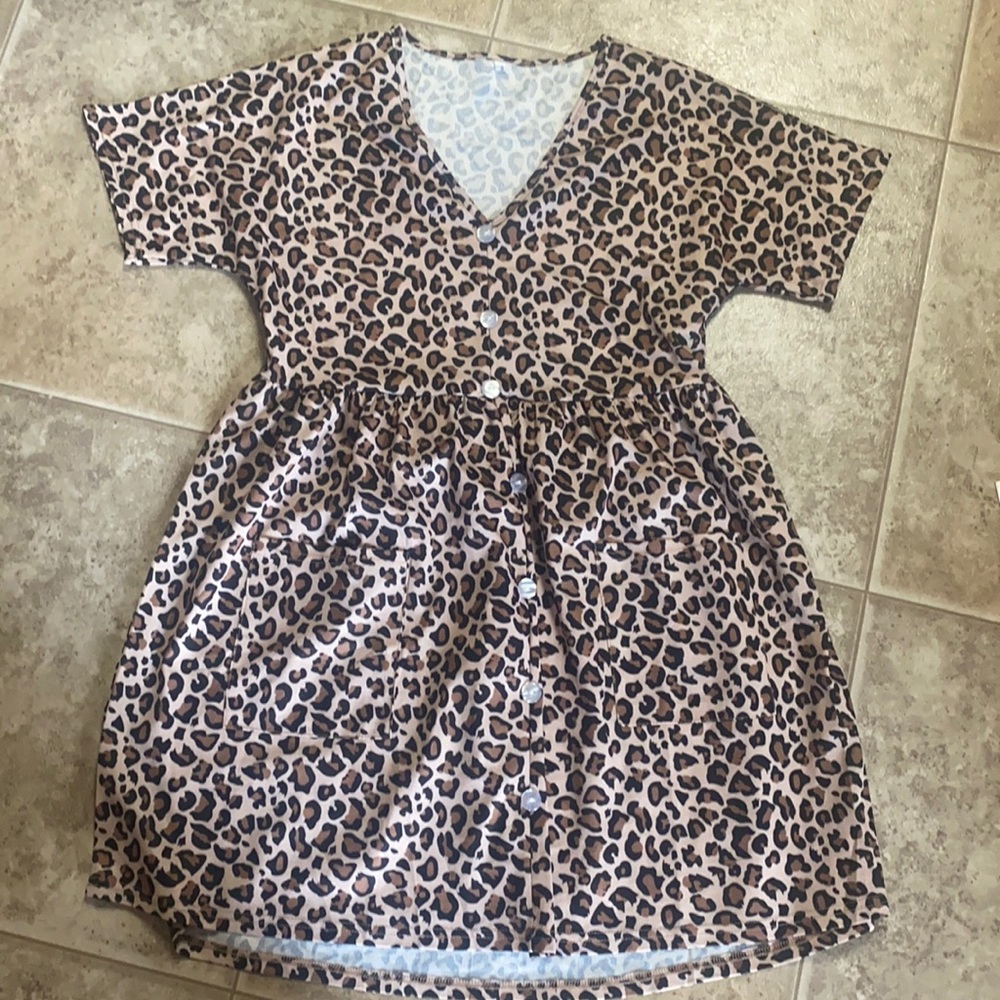 Boutique leopard dress.